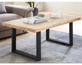 Konferenčný stolík z dubového dreva Chris U, 110x70 cm%