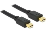 Delock mini Displayport kábel samec - samec / 1,5 m / čierny (83474)