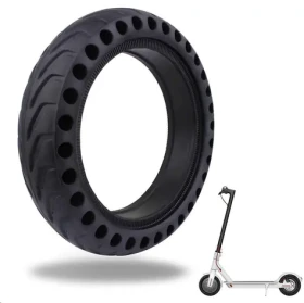 OEM Bezdušová dierovaná pneumatika čierna / pre Xiaomi Scooter (XISC008)