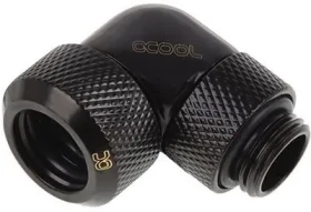 Alphacool Eiszapfen 13mm G1/4 čierna / Fiting / 90 ° otočný / pre hardtube chladenie (17393)