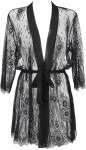 Dámsky sexy župan V-9910 Black - Axami one size černá