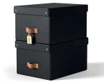 Leitz Úložný box Puro M čierna / Kartón / 17 l / 270 × 200 × 370 mm / 2 ks (61490095)
