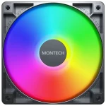 Montech GF120 PWM ARGB čierna / 120 mm / Hydraulic Bearing / 25.5 dB @ 1600 RPM / 112 CFM / ARGB / 4-pin (GF120 ARGB PWM (B))