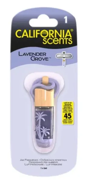 California Scents Hanging Vial Lavender Grove / Vôňa do auta / Levanduľa / 45 dní (5020144229667)