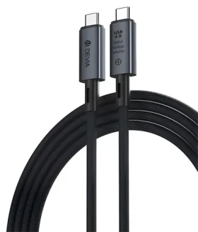 Devia Extreme Speed Series čierna / Dátový / video kábel USB-C / USB4 / 240W / 8K 60Hz / 1m (6938595399688)
