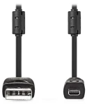 Nedis USB-A - UC-E6 8-pin čierna / Kábel / USB 2.0 / pre fotoaparát / 2 m (CCGL60810BK20)
