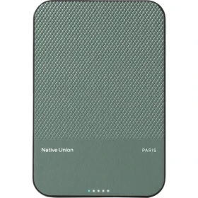 Native Union (Re) Classic Magnetic Power Bank Qi2 5000mAh zelená / Powerbanka / USB-C / Qi2 / MagSafe (PB-5KMS-GRN-Q2)