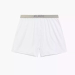 Pánske boxerky 005 white - Atlantic Bílá XXL