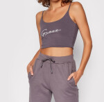 Dámsky crop top O1BA10KASI1 G9A6 šedofialová Guess šedofialová