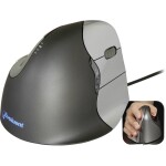 Evoluent Vertical Mouse 4 VM4R ergonomická myš USB optická čierna, strieborná 6 tlačidlo 2800 dpi ergonomická; VM4R