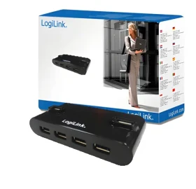 LogiLink UA0085 čierna / USB Hub / 4X USB 2.0 (UA0085)