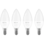 Retlux REL 35 LED C37 4x5W E14/430 lm/3000K - teplá biela / 4ks (8590669334476)