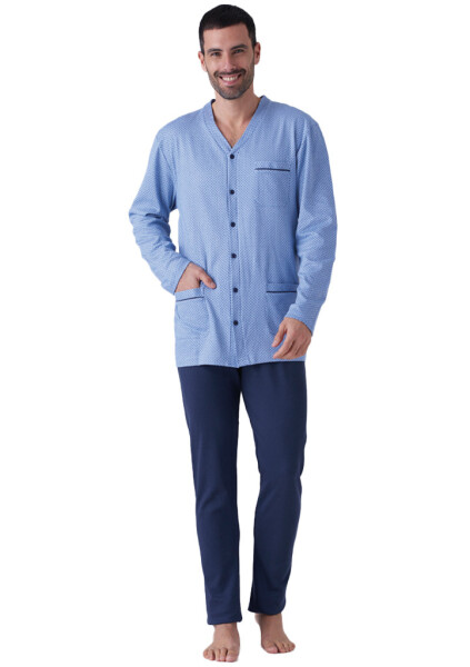 Pánske pyžamo Karelpiu KF7111 M ocelovka
