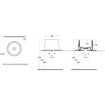 ISVEA - ALLEGRO keramické umývadlo na dosku vysoké, priemer 42cm, biela 10AL66042