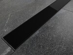 BESCO - Odtokový žľab VIRGO BLACK - Rozmer A - 90 cm ZLOL90VBL