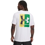 Tričko Under Armour M 60/40S EVOL LOGO SS Tee White/ Midnight Navy/ Midnight Navy L