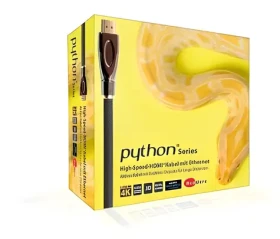 Python HDMI 2.0 kábel aktívny čierna / HDMI kábel / 15 m / 4K 4096×2160 px / 30 Hz / nylonový oplet (GC-M0021)