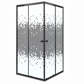 KERRA - Sprchovací kút Čierny Pixel SQ 90 (bez vaničky) 5907548118318