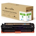 G&G Reborn remanufactured toner náhradný HP, Canon 125A, 128A, 131X, 716C, 731C zelenomodrá 1400 Seiten kompatibilná toner; 21202