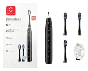 Oclean Flow S čierna / Sonická zubná kefka / 5 režimov / 76 000 pohybov / min / IPX7 (Flow S czarny)