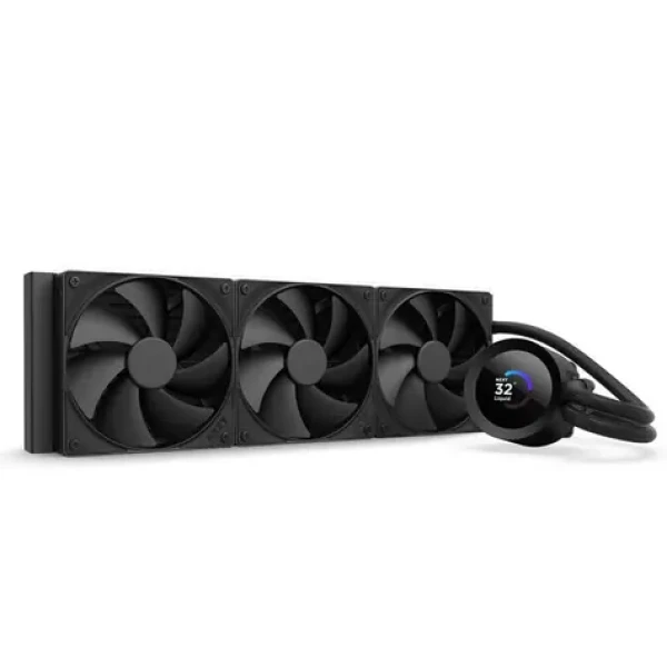 NZXT Kraken PLUS 360 V2 čierna / 3x 120mm / Fluid Dynamic Bearing / 30 dB @ 2000 RPM / 73.47 CFM / LCD / AMD + Intel (RL-KN360-B2)