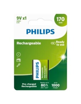 Philips batéria 9V Rechargeable - 1ks (9VB1A17/10)