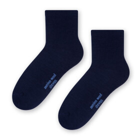 Dámske ponožky MERINO WOOL 130 tmavě modrá 35-37