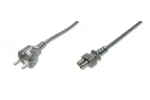 Digitus čierny / Napájací kábel / CEE 7/7 / IEC C5 / 0,75 m (AK-440115-008-S)