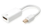 Digitus mini DisplayPort - HDMI biela / Redukcia / aktívna / 4K 60Hz / HDCP 2.2 / 0,2 m (AK-340416-002-W)