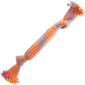 Dog Fantasy Hračka - prethovadlo so zvukom farebný vzor 1. 2 knôty 40cm (124-13071)