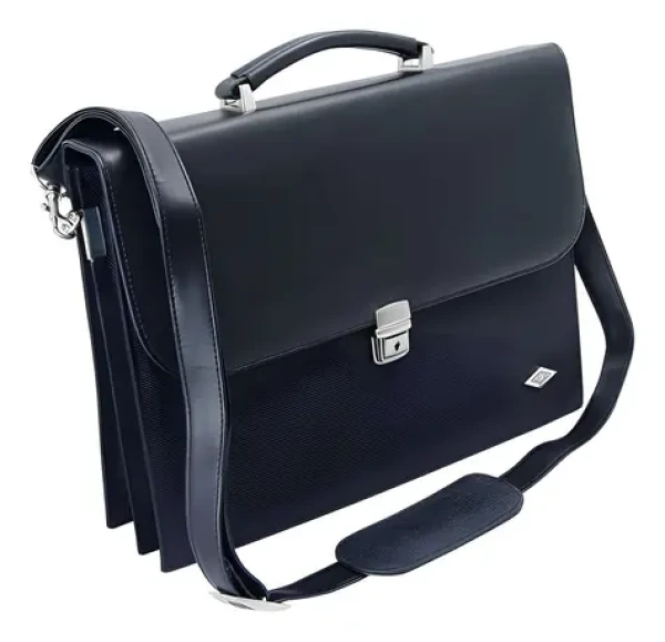 WEDO Aktovka Elegance čierna / Taška / uzamykateľná / ramenný popruh / 36 x 13 x 27 cm (585201)
