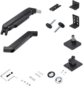 NoName StarTech.com Monitor Desk Mount For 49" Ultrawide Curved Screen, Max 44lb - Sada montażowy (ramię sprężynowe, ramię obrotowe, podstawa, držiak VESA, montaż C-klemowy 10-80 mm, montaż Tullen 10 - 35 mm) - regulowane ramię z mechaniczną sprężyną...