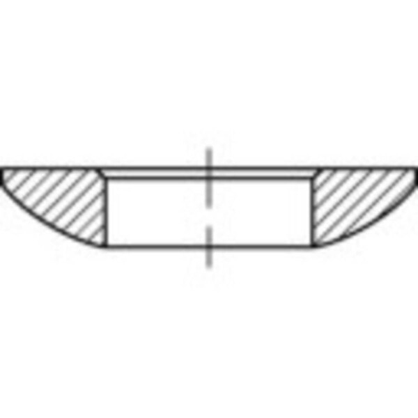 Podložka kužeľová 17 mm 30 mm ocel glavanizované zinkom 25 ks TOOLCRAFT 137920; 137920