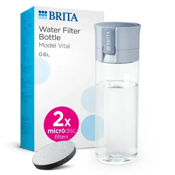 Brita Filtračná kanvica Fill Go Vital svetlá modrá / 2x mikrodisk / 0.6L (128319)