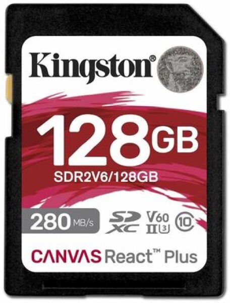 Kingston Canvas React PLUS V60 V60 Class 10 (SDR2V6/128GB)