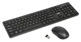 Ibox Workstation Pro Kit čierna / Bezdrôtová klávesnica a myš / 2,4 GHz / 800-1600 DPI / US layout (IKM5010W)