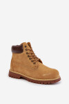 Semišové zateplené pánske trapper Big Star HI-POLY SYSTEM Camel 44