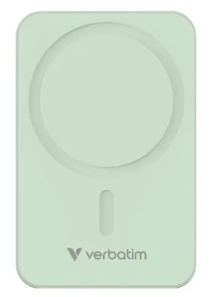 Verbatim Charge 'n' Go Essentials Magnetická bezdrôtová powerbanka 20000mAh zelená / USB-C / MagSafe / 15-35W (32224)