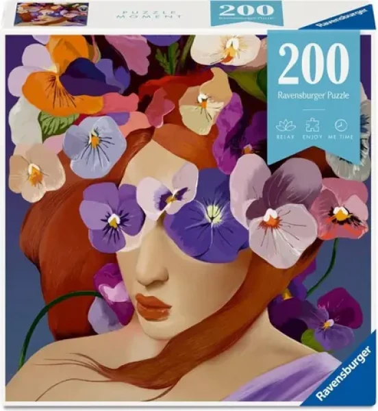 Ravensburger 120017790 Kvetinová hlava Fialka 200 dielikov