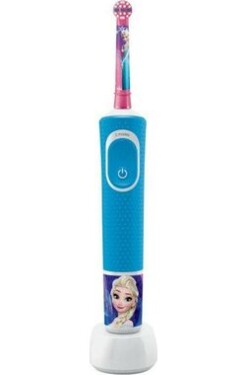 Oral-B Vitality Frozen + cestovné puzdo / oscilačno-rotačná zubná kefka pre deti (4210201307655)