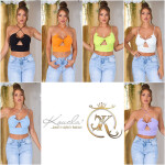 Sexy Koucla Croptop with Cutouts and Multiway Strap Einheitsgroesse