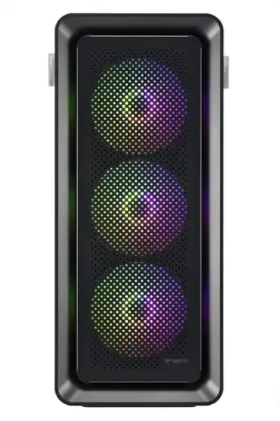 Fortron CUT593P čierna / ATX / 2x USB3.0 + 1x USB-C / 4X 140mm ARGB / bez zdroja / priehľadná bočnica / ARGB podsvietenie (POC0000204)