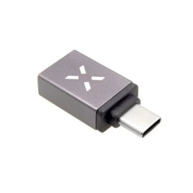 FIXED Link Redukcia z hliníka USB-A na USB-C sivá (FIXA-UC-GR)