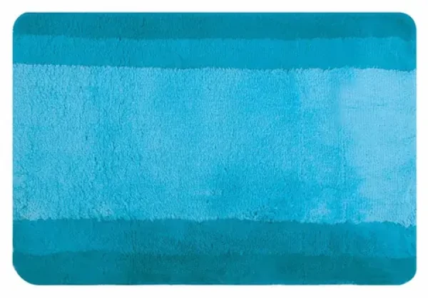 Spirella BALANCE kúpeľňová predložka tyrkysová / Kúpeľňová predložka / 55 x 65 cm / polyester / protišmyková