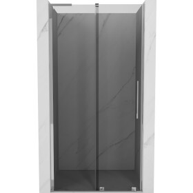 MEXEN/S - Velar L posuvné sprchové dvere 120, grafit, chróm 871-120-003-41-01
