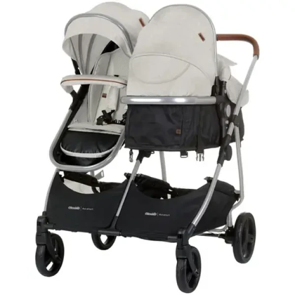CHIPOLINO Kočík pre dvojčatá / rovnako staré deti - kombinovaný Duo SMART Biscotta (KBDS02505BI)