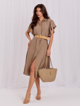 Dámske šaty MI SK 82970.86 khaki – Milady one size