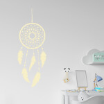 Veselá Stena Samolepka Lapač snov ornament Farba: fialová, Veľkosť: 80 x 31 cm