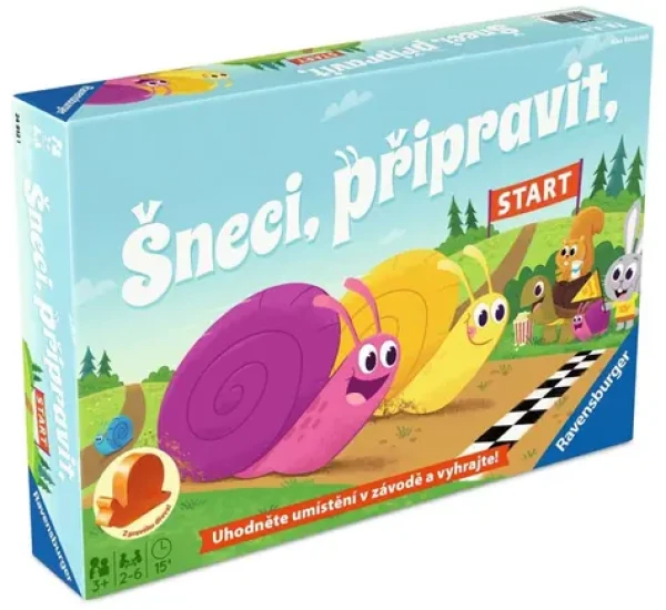 Ravensburger Slimáky, pripraviť, ŠTART!