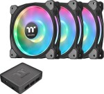 Thermaltake Riing Duo 12 RGB čierna 3ks / Ventilátor / 120 mm / Hydraulic Bearing / 1500 RPM @ 23.9 dB / 42.45 CFM (CL-F073-PL12SW-A)